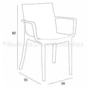 Étkező garnitúra szett - Violina 6+1