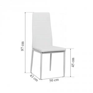 Étkezőszék fehér - Tino NOVA