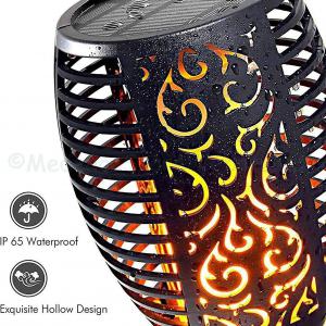 Fáklya napelemes kerti lámpa 12 LED-es, 4 db-os készlet