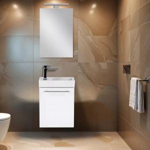 Fantastic 40 fürdőszoba bútor tükörrel - fehér