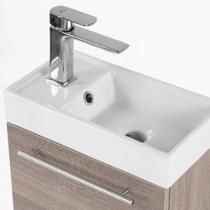 Fantastic 40 fürdőszoba bútor tükörrel - yorki tölgy