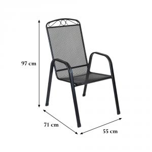 Fémvázas kerti szék - Melfi