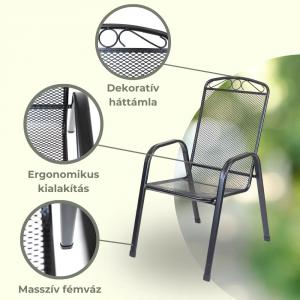 Fémvázas kerti szék - Melfi