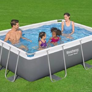 Fémvázas medence 282 x 196 x 84 cm szűrővel