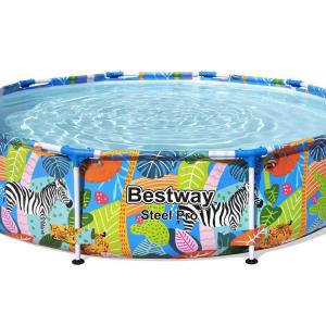 Fémvázas medence 305 x 66 cm önállóan STEEL PRO