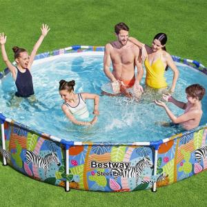 Fémvázas medence 305 x 66 cm önállóan STEEL PRO