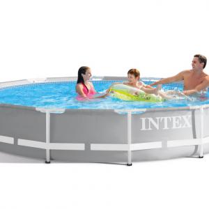 Fémvázas medence 366 x 76 cm szűrővel Prism Frame - INTEX