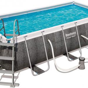 Fémvázas medence 412 x 201 x 122 cm készlet -