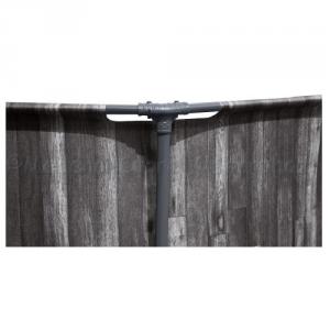 Fémvázas medence 427 x 107 cm készlet Steel Pro Max WOOD