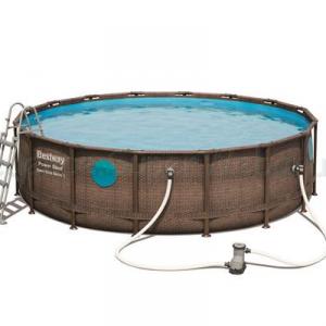 Fémvázas medence 488 x 122 cm készlet - RATTAN Swim Vista