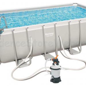 Fémvázas medence 488 x 244 x 122 cm készlet HOMOKSZŰRŐVEL