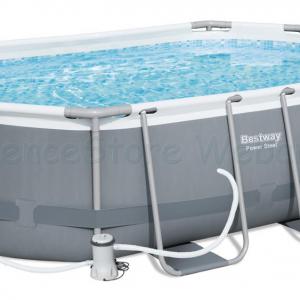 Fémvázas ovális medence 305 x 200 x 84 cm szűrővel