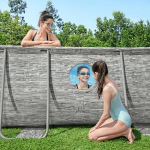 Fémvázas ovális medence  488 x 305 x 107 cm készlet HOMOKSZŰRŐVEL - StackedStone Vista