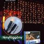 Fényfüggöny 140 LED, 2 m x 1 m - toldható