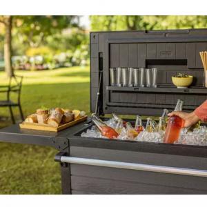 Guruló grill asztal jéghűtővel - Patio cooler & Beverage cart