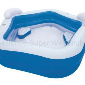 Háttámlás medence 213 x 207 x 69 cm - FAMILY FUN