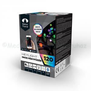 HEYLIGHT telefonnal vezérelhető fényfüzér 120 LED 12 m