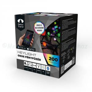 HEYLIGHT telefonnal vezérelhető fényfüzér 200 LED 20 m