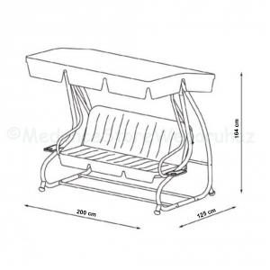 Hintaágy - Santorini 2 féle színben
