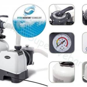 Homokszűrős medence vízforgató KRYSTAL CLEAR SX2800, 8 m3/óra