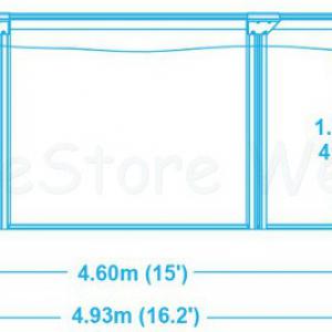 Hydrium merevfalú medence készlet HOMOKSZŰRŐVEL 460 cm x 120 cm