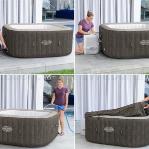 HydroJet 7 Lay-Z-Spa CABO Smart masszázsmedence, 4-6 személyes