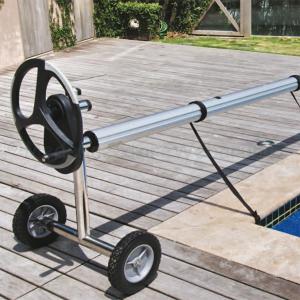 IG rozsdamentes acél medencetakaró mobil tekercselő - Kokido