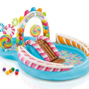 Játszómedence csúszdával - Candy 295 x 191 x 130 cm
