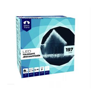 Jégcsapfüzér 197 LED, 6 m x 0,4 m - toldható