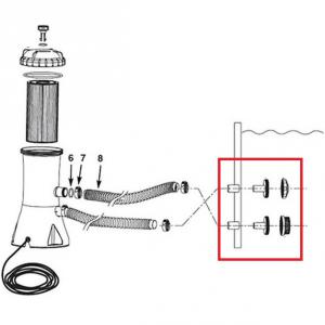 Jet csatlakozó készlet - INTEX