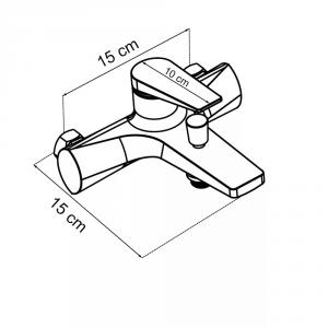 Kádtöltő csaptelep - Colly fehér