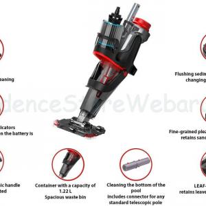 Kokido Voltera 60 akkumulátoros medence és jakuzziporszívó