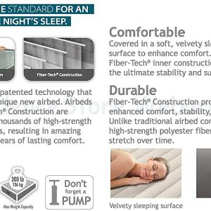 Matrac 1 személyes  Air Bed 191 x 99 x 25 cm - Single-High Twin