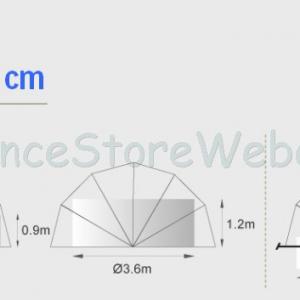 Medence kupola D500 cm