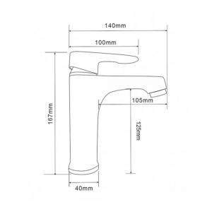 Mosdó csaptelep - Colly fekete