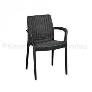Műanyag karfás kerti szék - Bali