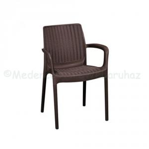 Műanyag karfás kerti szék - Bali