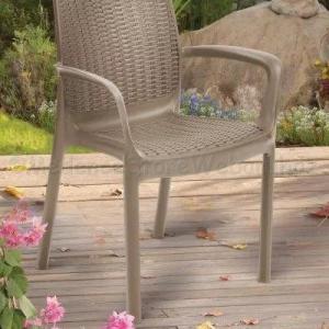 Műanyag karfás kerti szék - Bali