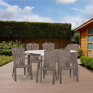 Műanyag karfás kerti szék - Santorini