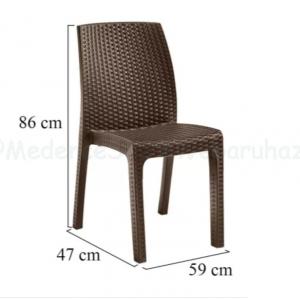 Műanyag kerti szék - Vanda