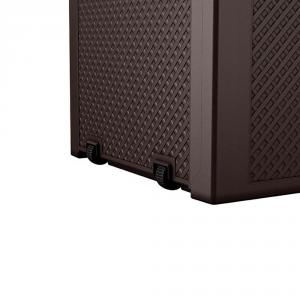 Műanyag kerti tároló 270 l - Emily barna