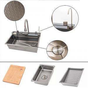 Multifunkciós rozsdamentes mosogató, digitális csapteleppel - Catania