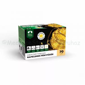 Napelemes fényfüzér, 70 LED