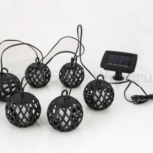 Napelemes függő lámpa 6 db