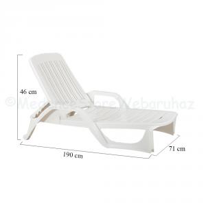 Napozóágy - 190 x 67 x 30 cm