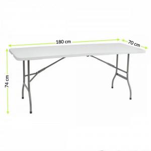 Összecsukható kerti asztal 180 x 70 xm - Vivid