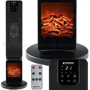 Oszlopos kandalló, elektromos kerámia fűtőtest 1000 / 2500 W - POWERMAT