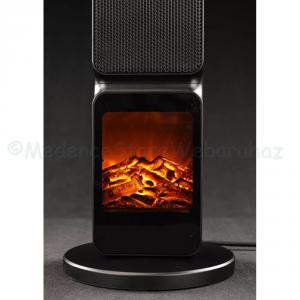 Oszlopos kandalló, elektromos kerámia fűtőtest 1000 / 2500 W - POWERMAT