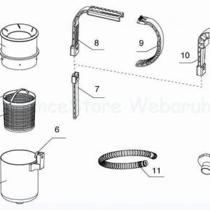 Skimmer DeLux, peremre akasztható vízszűrő Intex