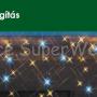 Szikrázó jégcsapfüzér 101 LED, 3 m x 0,4 m - toldható